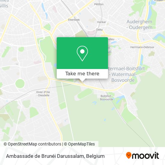 Ambassade de Brunéi Darussalam map