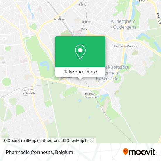 Pharmacie Corthouts map