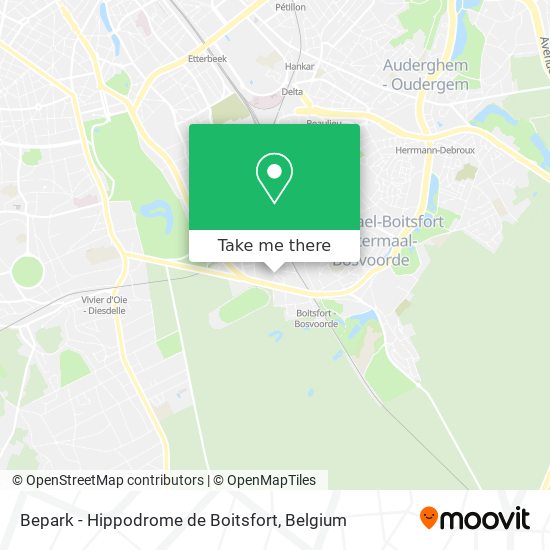 Bepark - Hippodrome de Boitsfort map