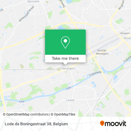 Lode de Boningestraat 38 map