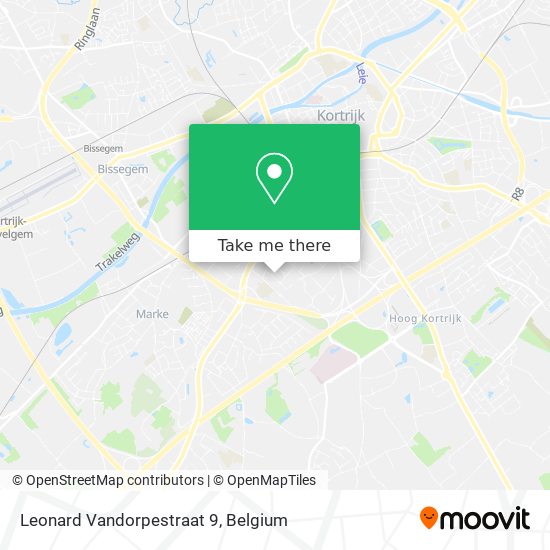 Leonard Vandorpestraat 9 map