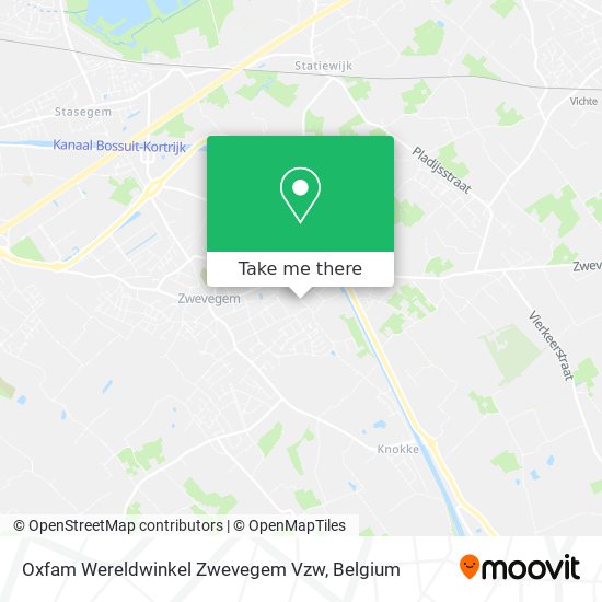 Oxfam Wereldwinkel Zwevegem Vzw map