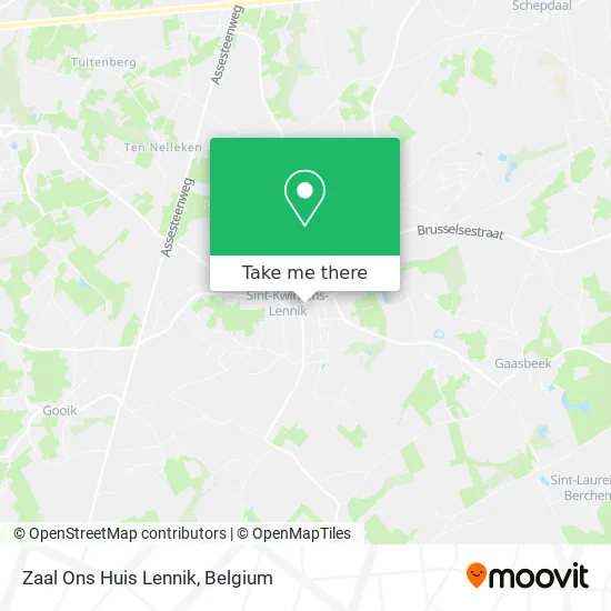 Zaal Ons Huis Lennik map