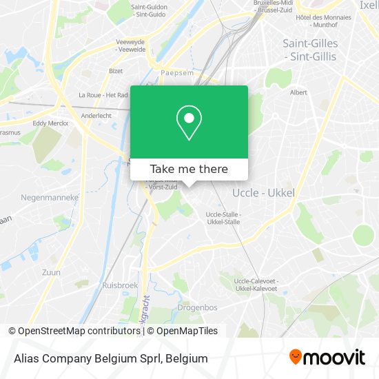 Alias Company Belgium Sprl map