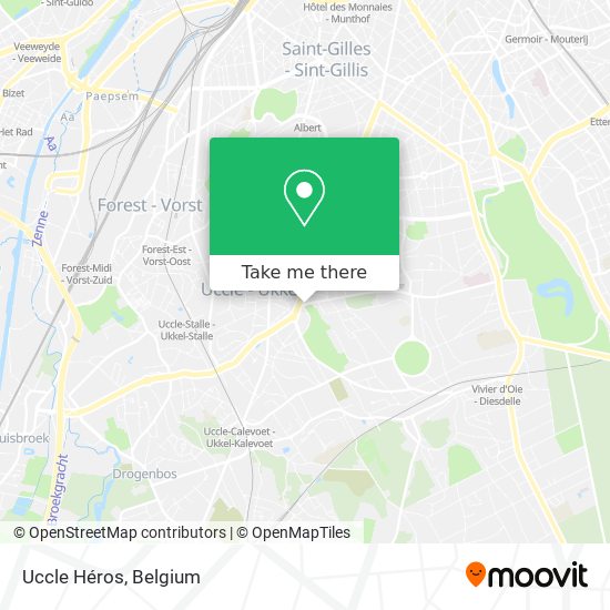 Uccle Héros map