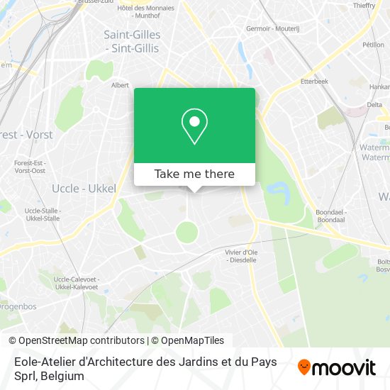 Eole-Atelier d'Architecture des Jardins et du Pays Sprl map