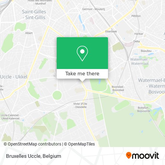 Bruxelles Uccle map