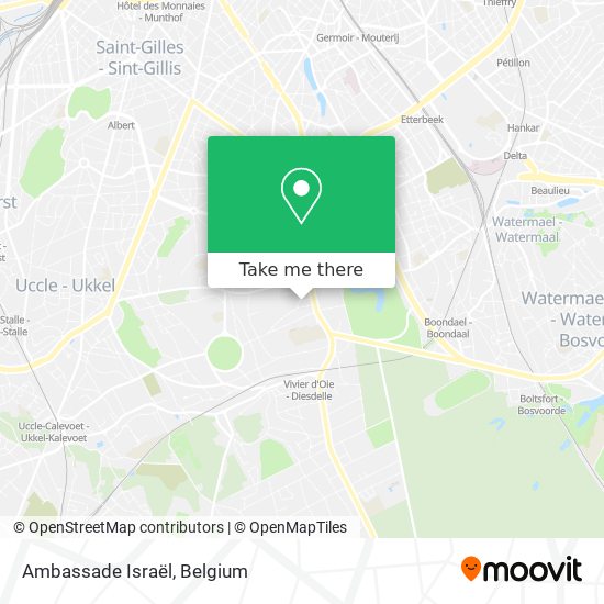 Ambassade Israël map