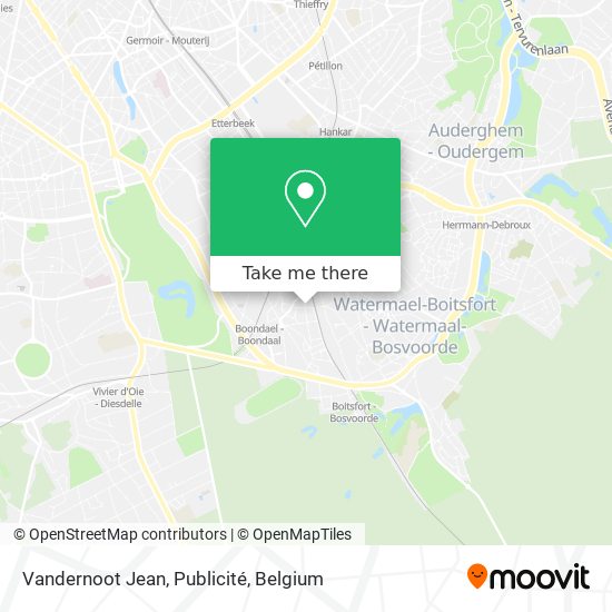 Vandernoot Jean, Publicité map