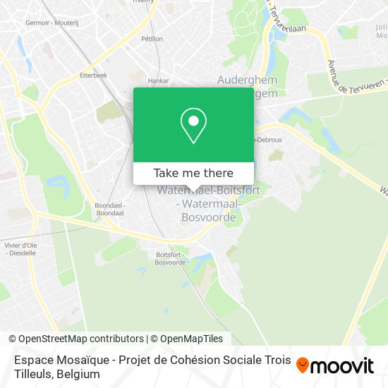 Espace Mosaïque - Projet de Cohésion Sociale Trois Tilleuls map