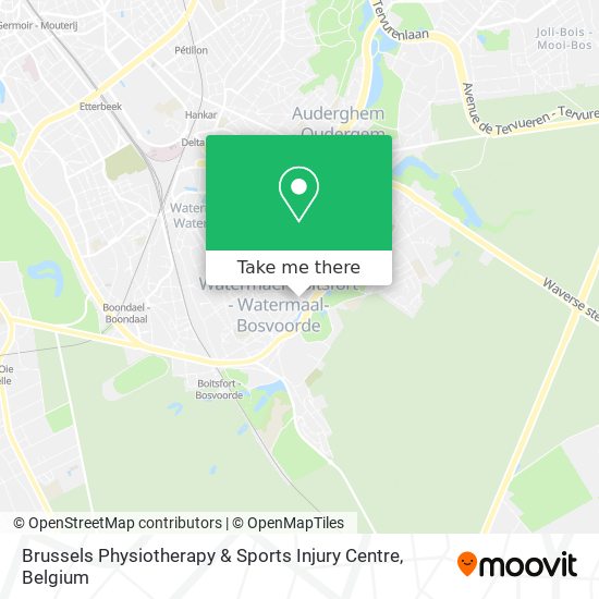 Brussels Physiotherapy & Sports Injury Centre plan