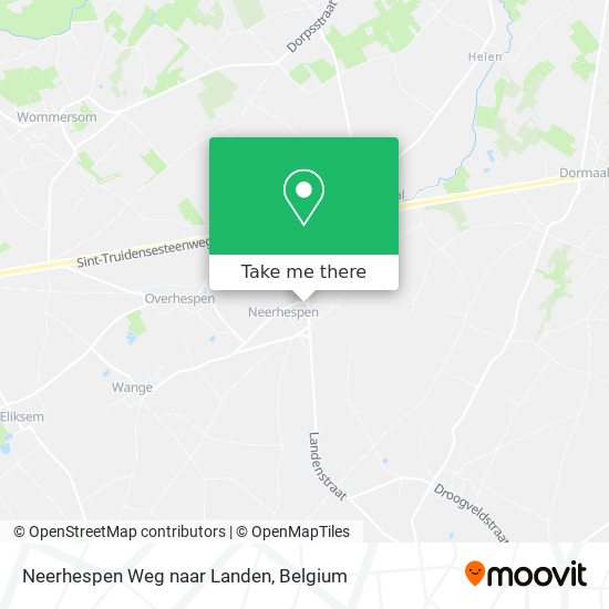 Neerhespen Weg naar Landen map