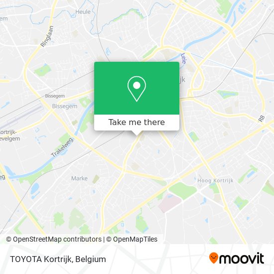 TOYOTA Kortrijk map