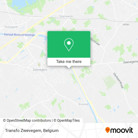 Transfo Zwevegem map
