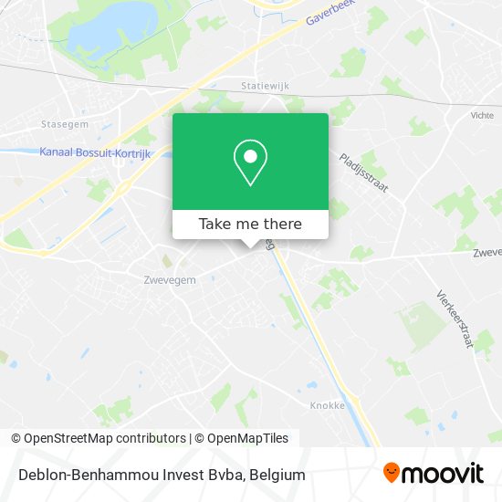 Deblon-Benhammou Invest Bvba map