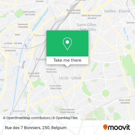 Rue des 7 Bonniers, 250 map