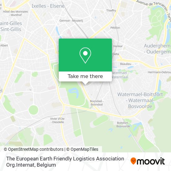 The European Earth Friendly Logistics Association Org.Internat map