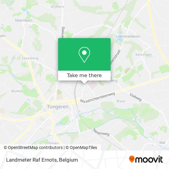 Landmeter Raf Ernots plan