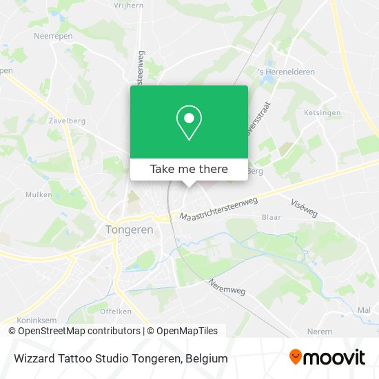 Wizzard Tattoo Studio Tongeren map