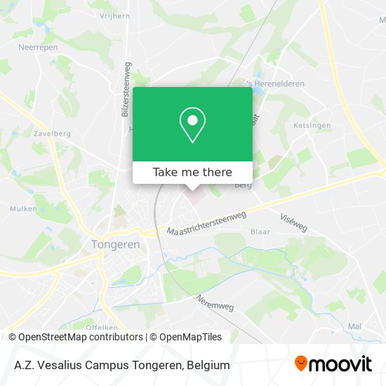 A.Z. Vesalius Campus Tongeren map