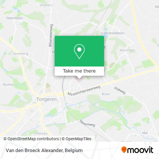 Van den Broeck Alexander map