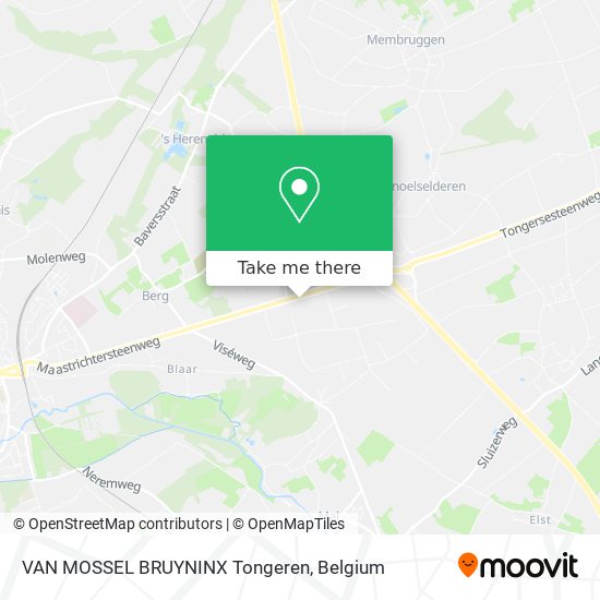 VAN MOSSEL BRUYNINX Tongeren map