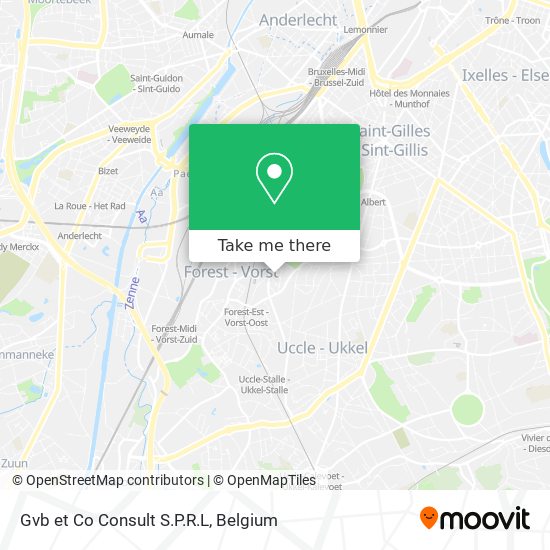 Gvb et Co Consult S.P.R.L map
