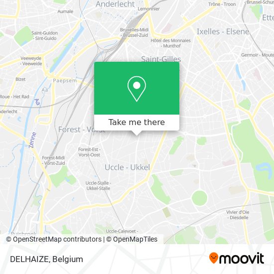 DELHAIZE map