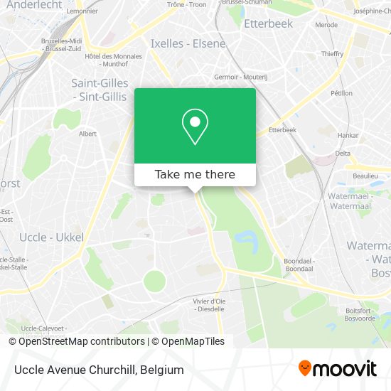 Uccle Avenue Churchill map