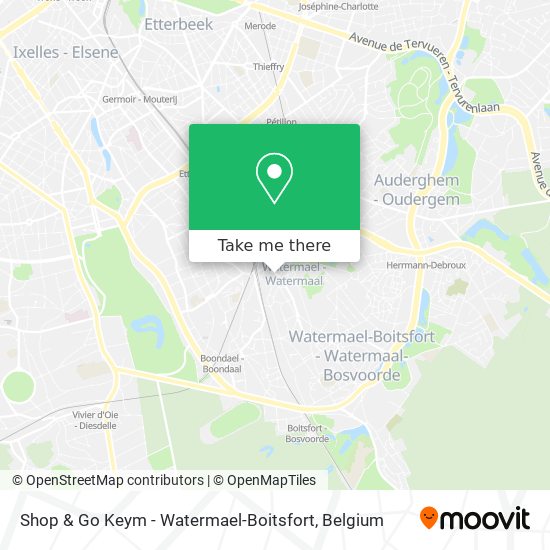 Shop & Go Keym - Watermael-Boitsfort plan