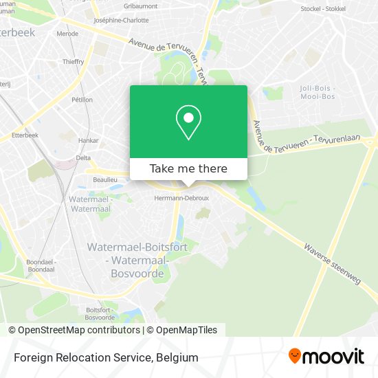 Foreign Relocation Service map