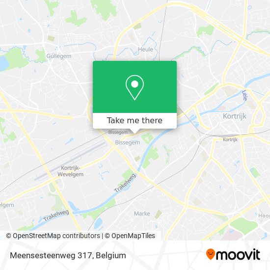 Meensesteenweg 317 map