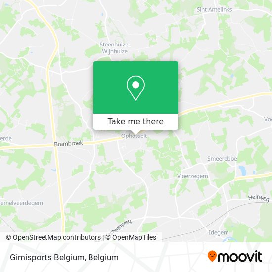 Gimisports Belgium map