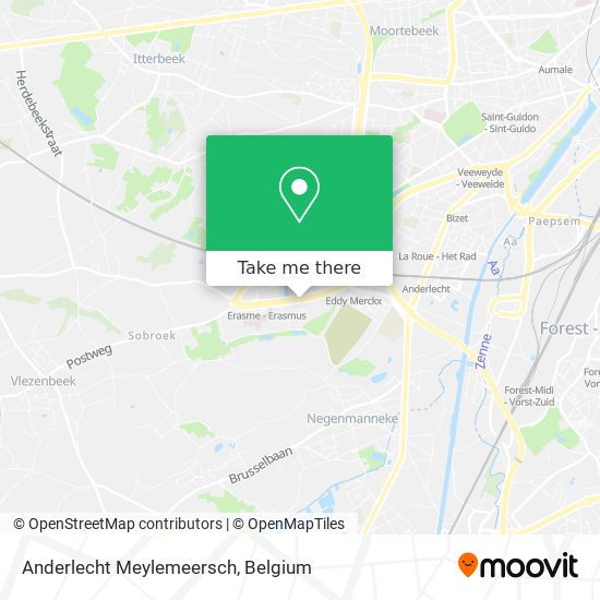 Anderlecht Meylemeersch map