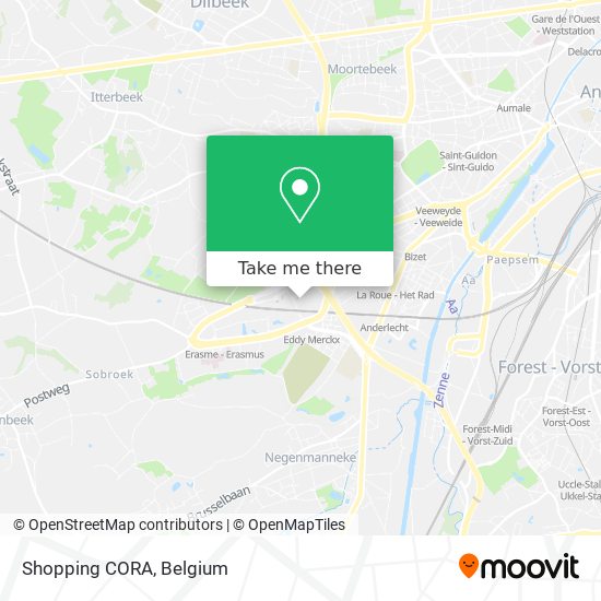 Shopping CORA map