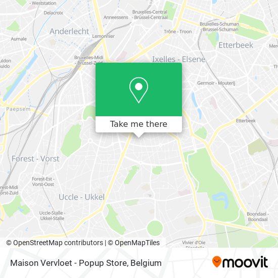 Maison Vervloet - Popup Store map