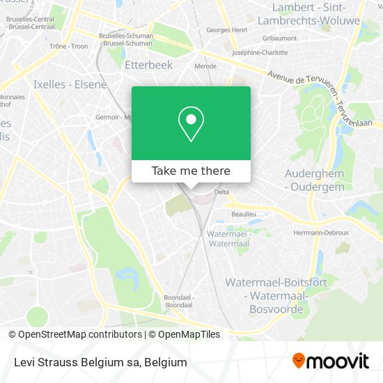Levi Strauss Belgium sa map