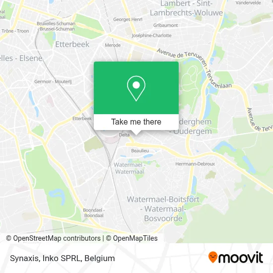 Synaxis, Inko SPRL map