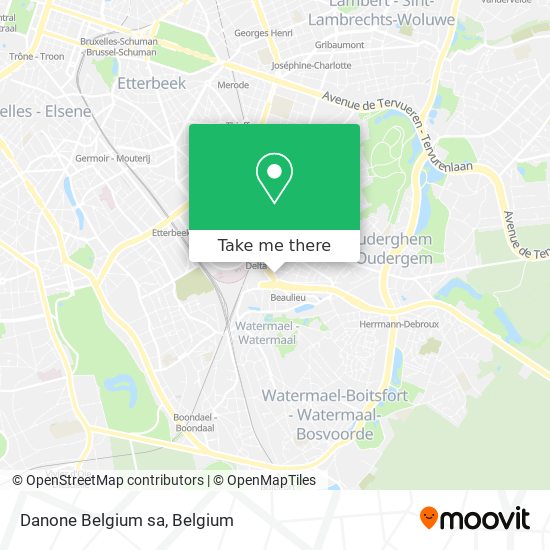 Danone Belgium sa map