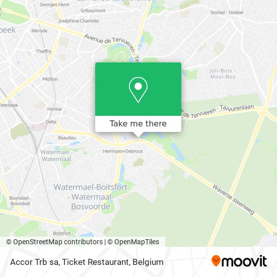 Accor Trb sa, Ticket Restaurant map