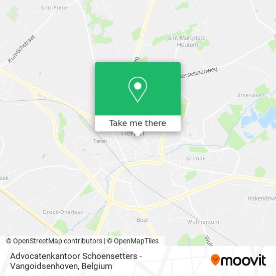 Advocatenkantoor Schoensetters - Vangoidsenhoven map
