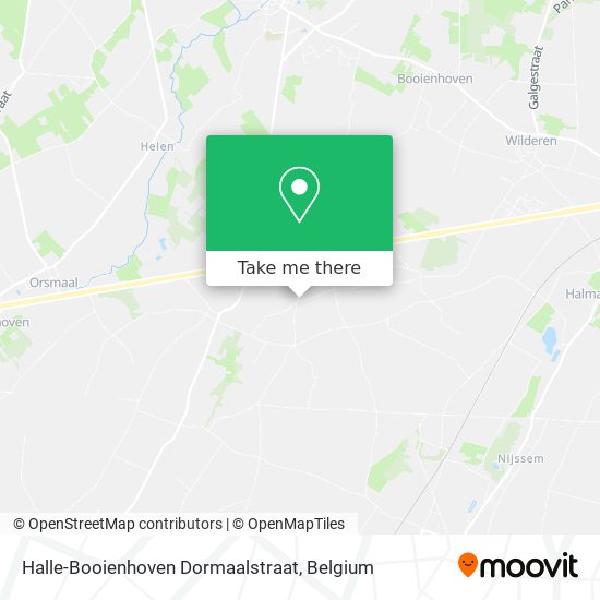 Halle-Booienhoven Dormaalstraat plan