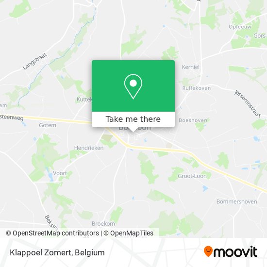 Klappoel Zomert map