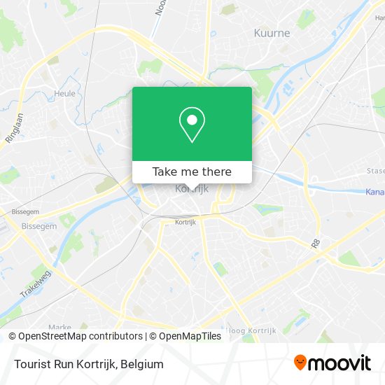 Tourist Run Kortrijk map