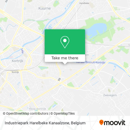 Industriepark Harelbeke Kanaalzone map