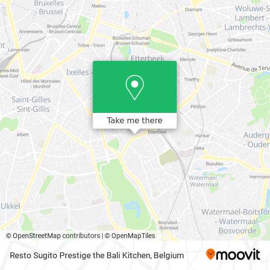 Resto Sugito Prestige the Bali Kitchen map