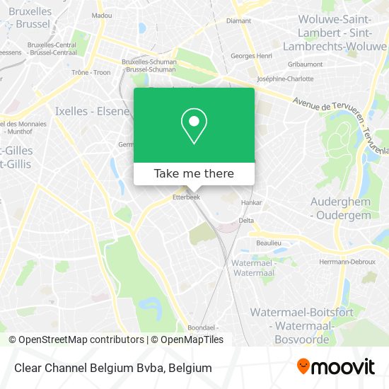 Clear Channel Belgium Bvba map