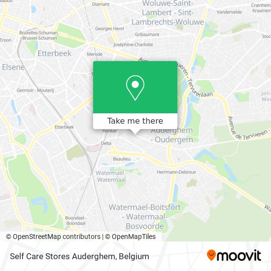 Self Care Stores Auderghem map