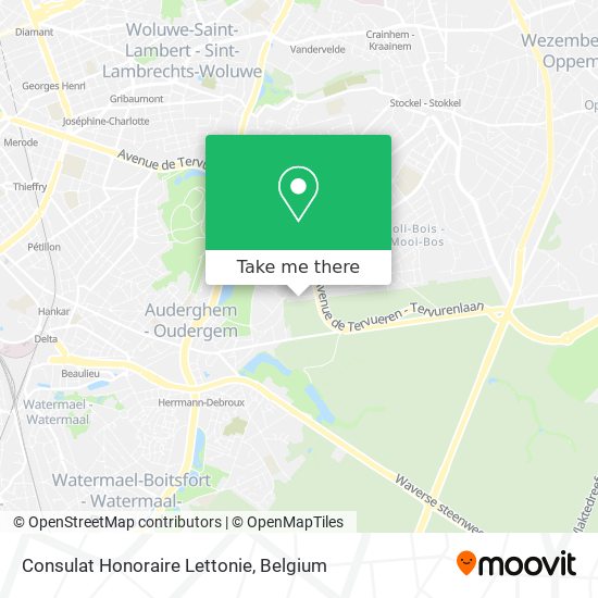 Consulat Honoraire Lettonie map