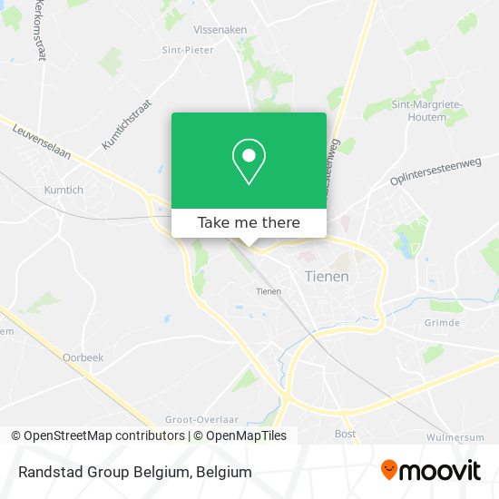 Randstad Group Belgium map